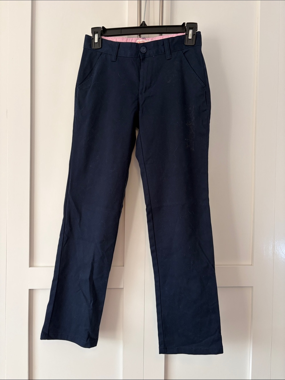 Girls Navy Straight-Leg Pants - school uniform